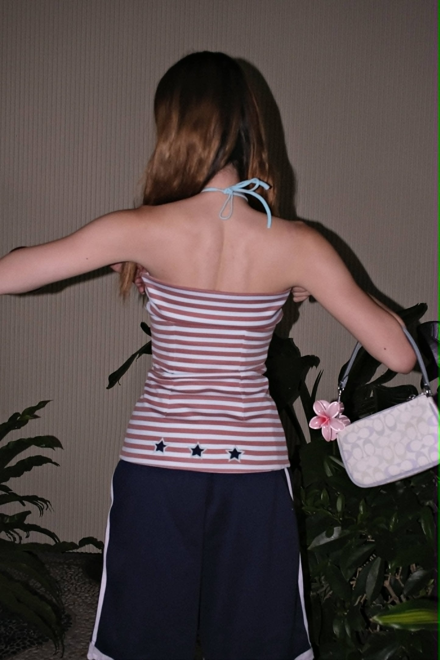 Twice-Loved Reversible Top in Cherry & Brook