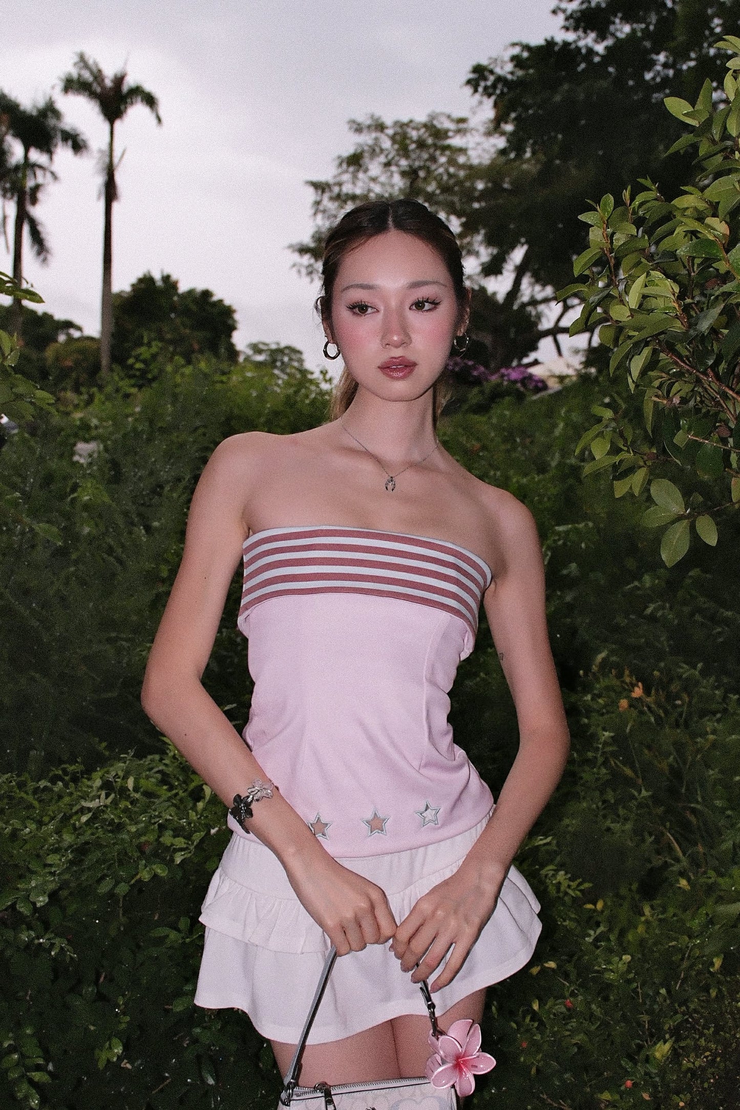 Twice-Loved Reversible Top in Cherry & Brook